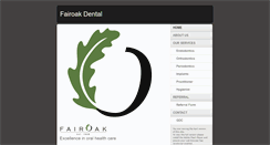 Desktop Screenshot of fairoakdental.com