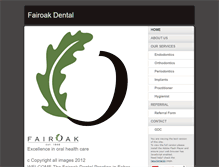 Tablet Screenshot of fairoakdental.com